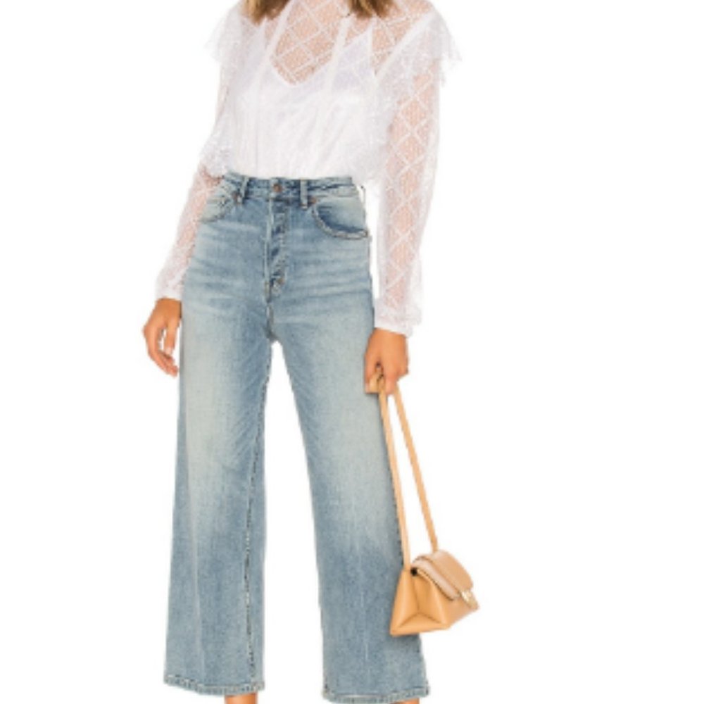 Free People Revolve Wales Wide Leg Jean 28
